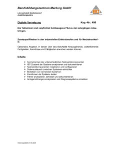 Zusatzqualifikationen Digitale Vernetzung